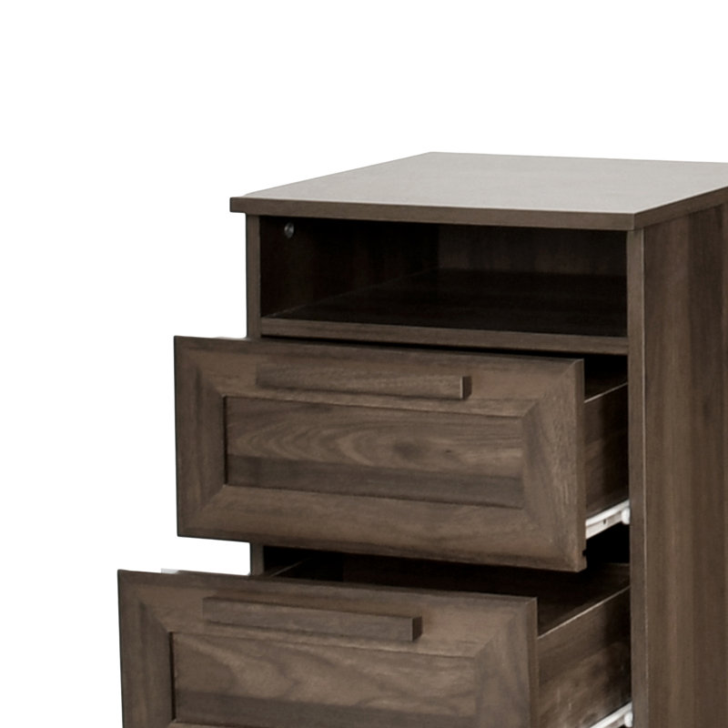DELANEY2-DRAWER NIGHTSTAND, Walnut