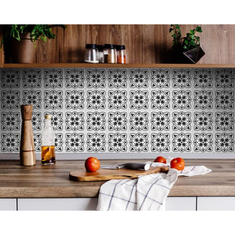 Carreau de mosaïque auto-adhésif en vinyle 5 po x 5 po