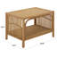 Table de chevet en rotin Fridolina