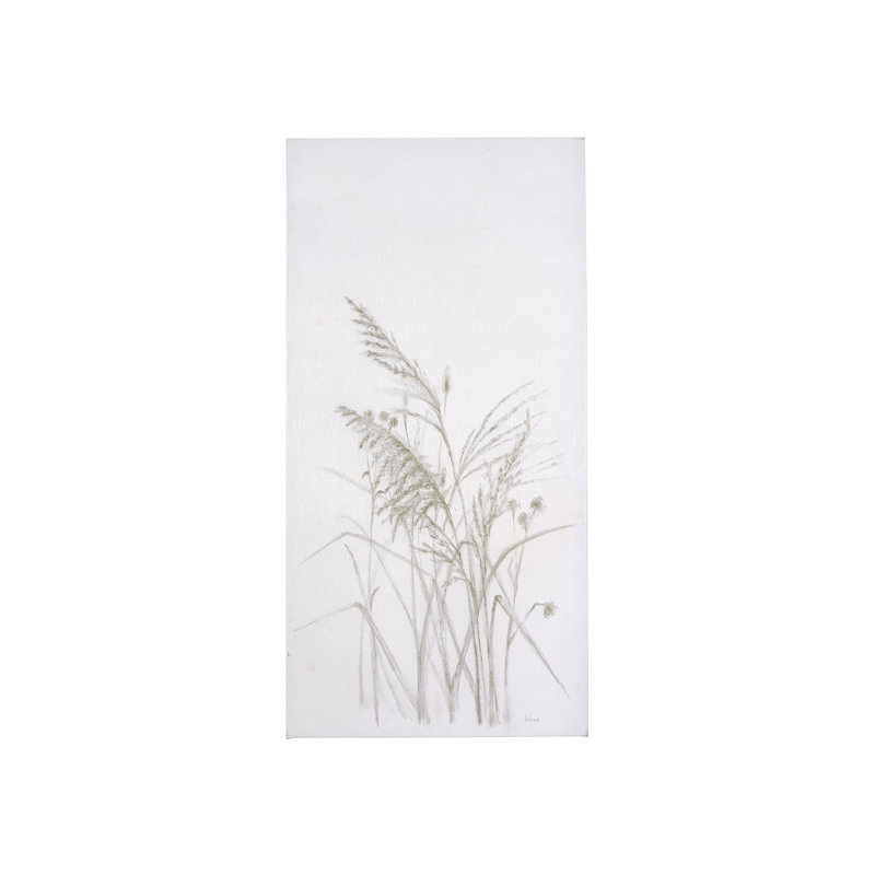 Toile texturée embellie à la main «Growing Long The River II», H 40 po x l 20 po x P 1,5 po