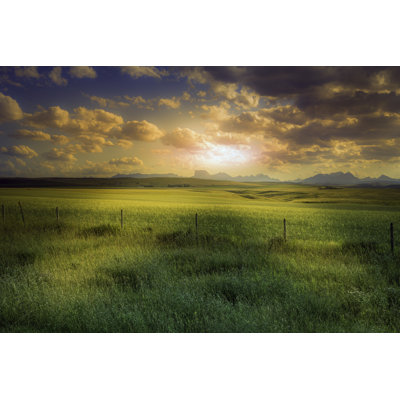 " American Farm During Sunset "