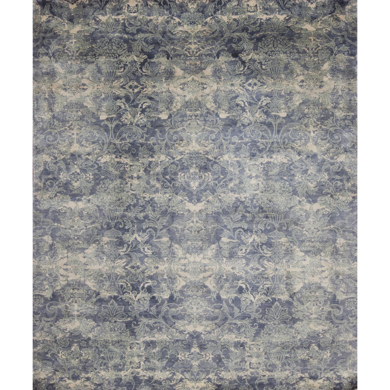 European Reserve Hand Knotted Wool Area Rug, Rectangle 10' x 14'