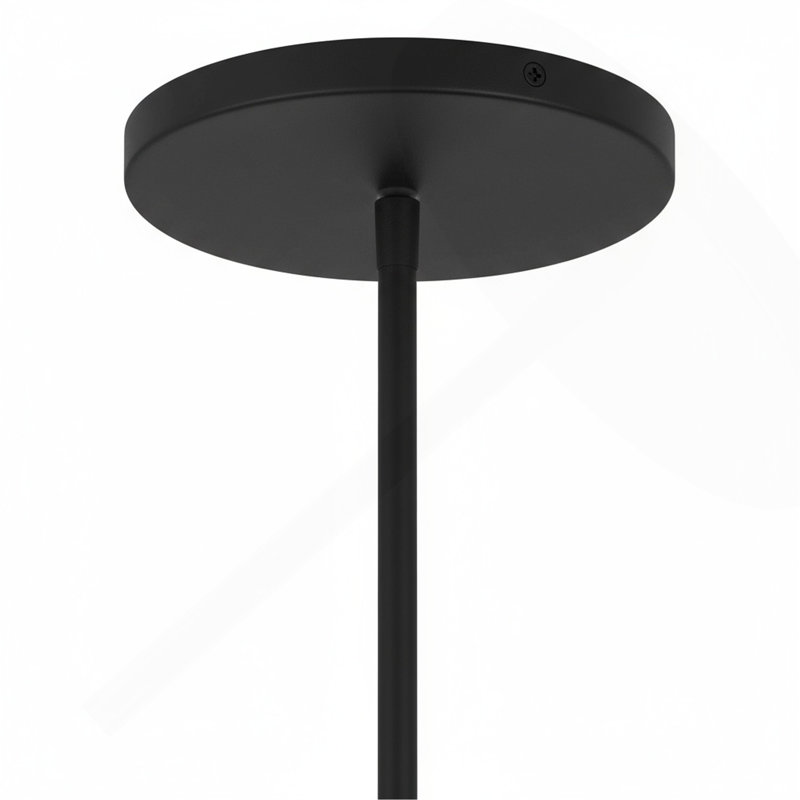 24" Diameter Integrated LED Black Pendant
