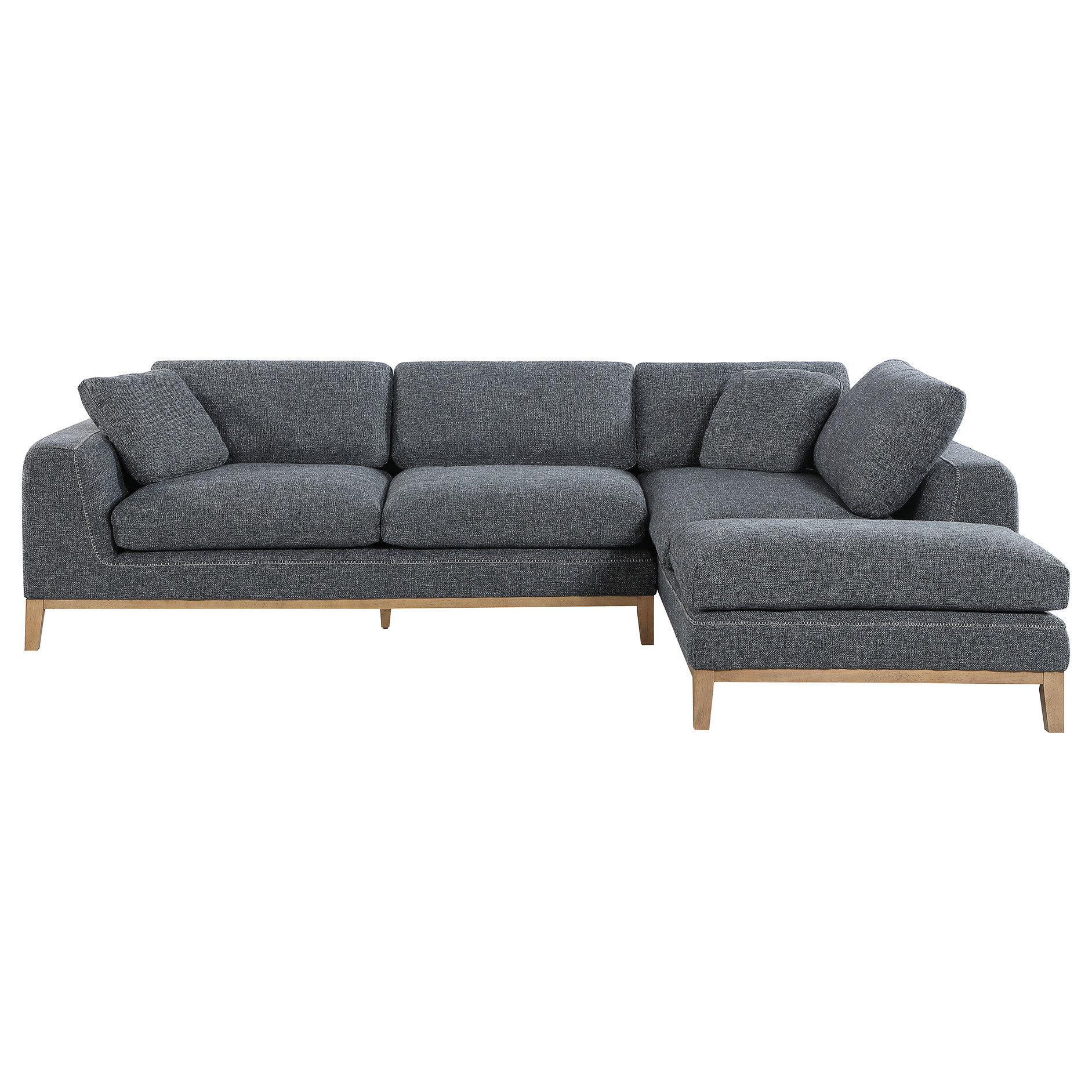 Corrigan Studio® L - Shaped Upholstered Sectional With Mid Century ...