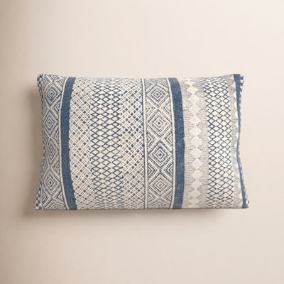 Zetta Geometric Cotton Throw Pillow