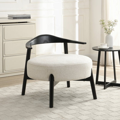Chaise d'appoint rembourrée, fauteuil de salon moderne, fauteuil de lecture confortable pour véranda et chambre à coucher, supporte 300 lb