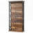 6-Tier Industrial Brown & Black Bookshelf