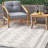 Ezri Diamond Indoor/Outdoor Area Rug for Living Room Patio Deck Front Porch Kitchen, Ivory/Dark Grey-542803199