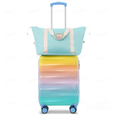 Bagage à main 20 po avec porte-gobelet - Valises rigides et légères avec roulettes, serrure TSA, approuvé par la compagnie aérienne, ensemble de 2 pièces