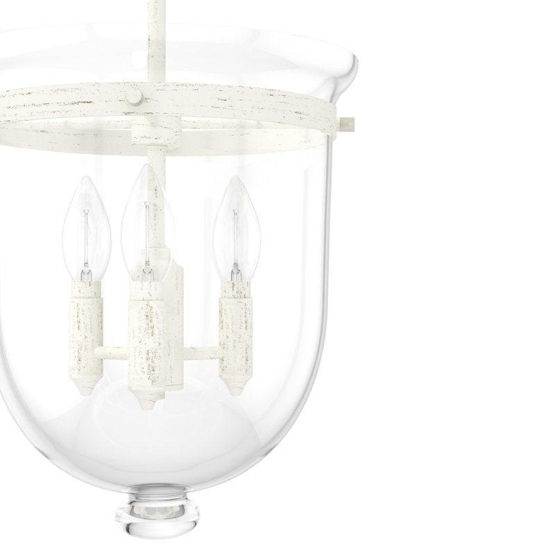 Belltown 3 Light Urn Pendant, White