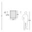  Applique murale 1 lumière Wright en chrome-86792471