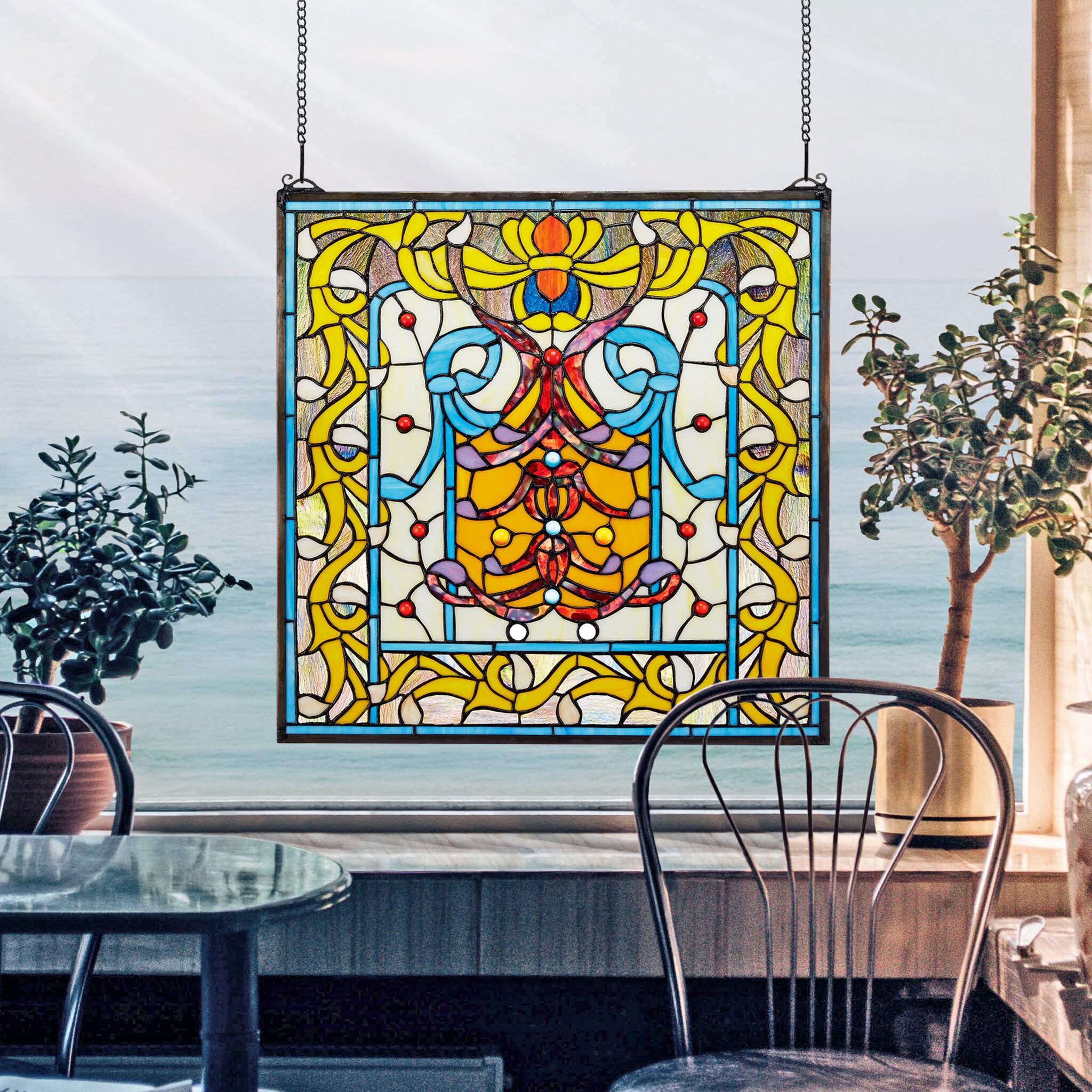 Design Toscano Bedford Manor Window Panel | Wayfair