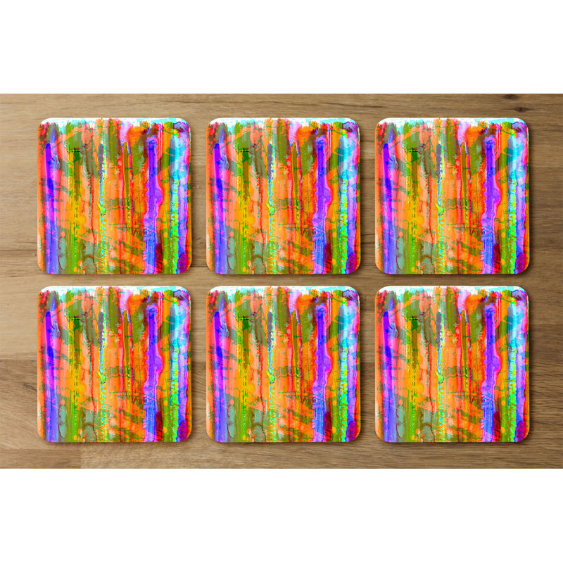 Square 6 Piece Coaster Set
