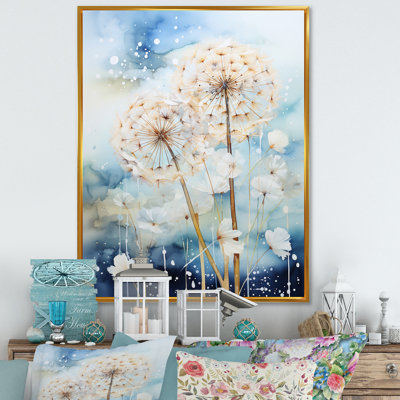 Matteas " Dandelion Whimsical Dandelion Pointillism II "