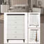 Commode moderne blanc et brun
