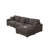 Khailey Chenille Modular L-shaped 4 Seats Sofa with Movable Ottoman-102507353