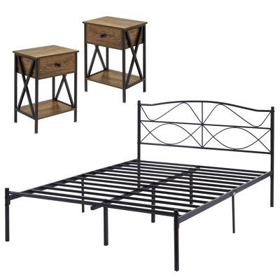 Kempst Steel Piece Bedroom Set