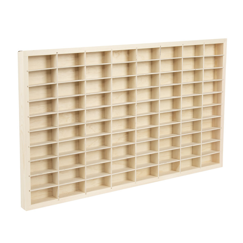 Vitrine en bois pour voitures miniatures 1/64