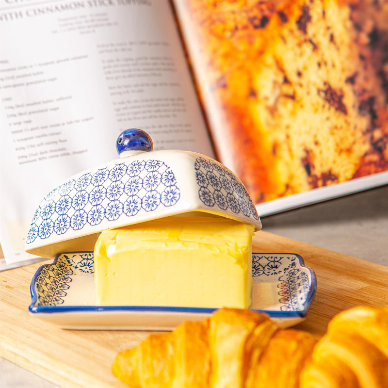 Nicola Spring Porcelain Butter Dish