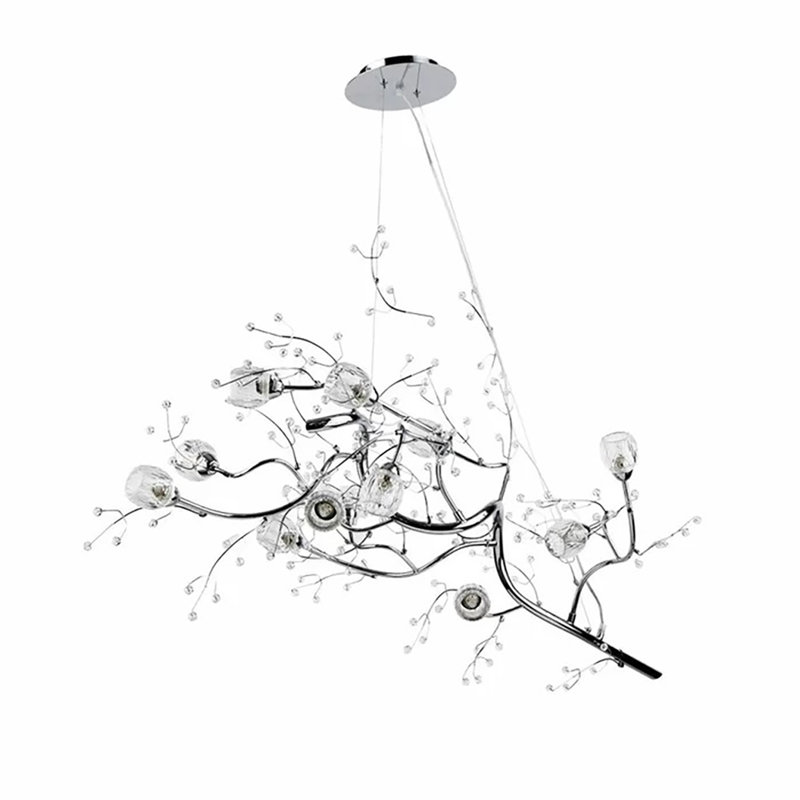 Lustre linéaire moderne 10 lumières Spoutnik