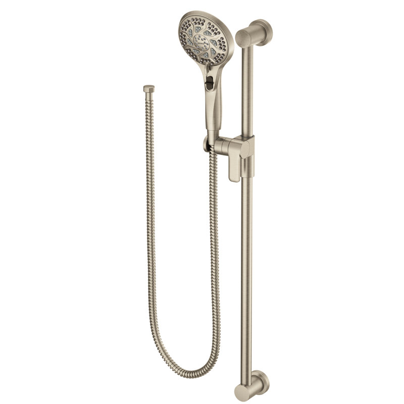 Massaging Multi Function Handheld Shower Head, Brushed Nickel