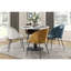 Chaises d'appoint modernes en velours bleu sarcelle, pieds en métal noir, 2 pour la décoration intérieure, 2 pièces de chaises avec pattes, plan de décoration