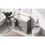 Ensemble de meuble-lavabo avec lavabo, six tiroirs, séparateur de tiroir multifonctionnel, tablette réglable, meuble-lavabo