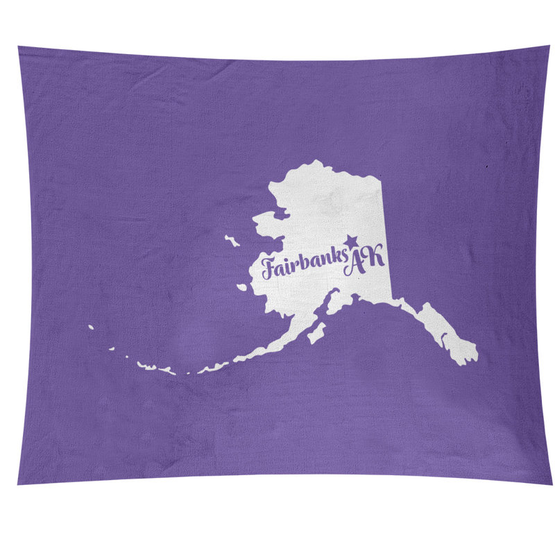 Tapisserie murale alaska fairbanks, H 27,5 po x l 37,5 po, Mauve