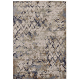 Mukherjee Abstract Blue/Beige Area Rug