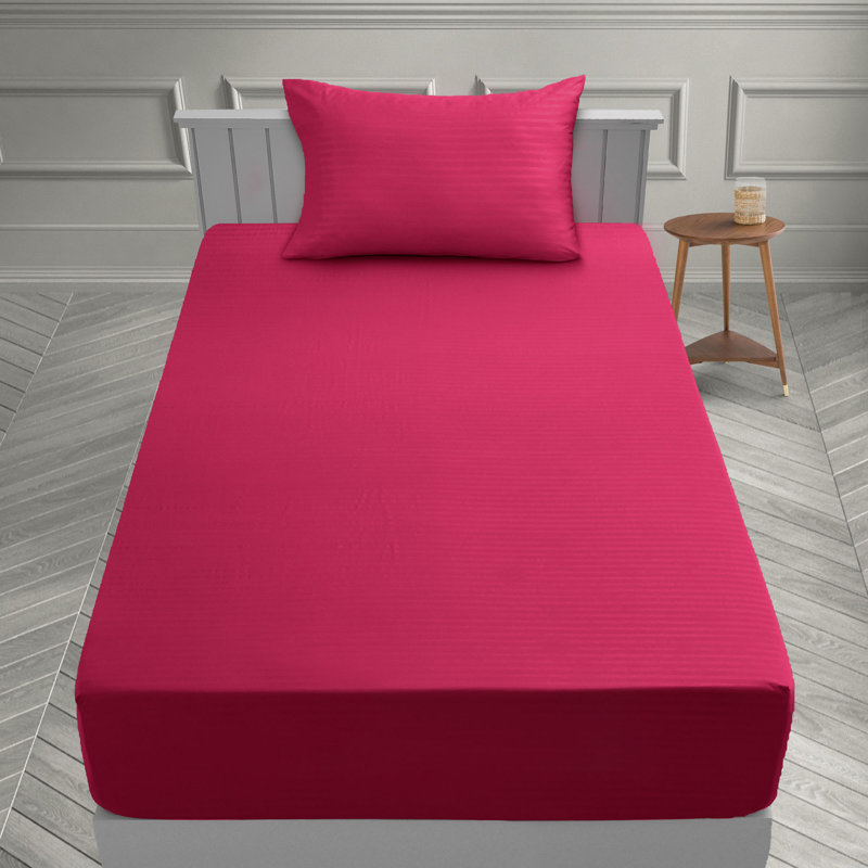 Ensemble de literie en microfibre avec draps-housse et drap-housse Lux Decor Collection, Taie d'oreiller pour lit simple