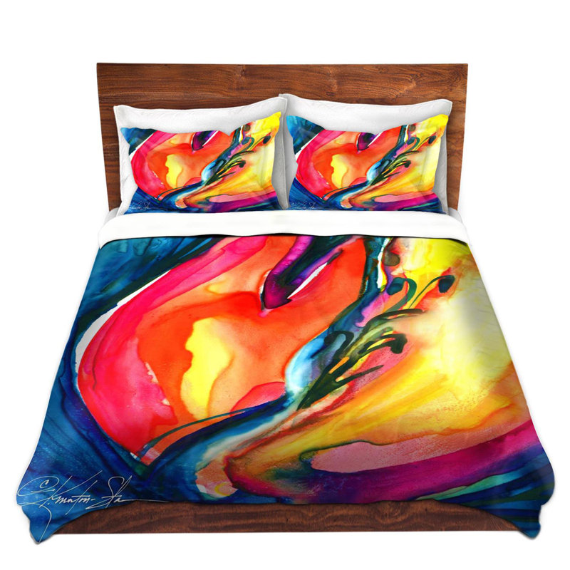  Ensemble de housse de couette Kathy Stanion, Housse de couette simple + 1 taie décorative stan