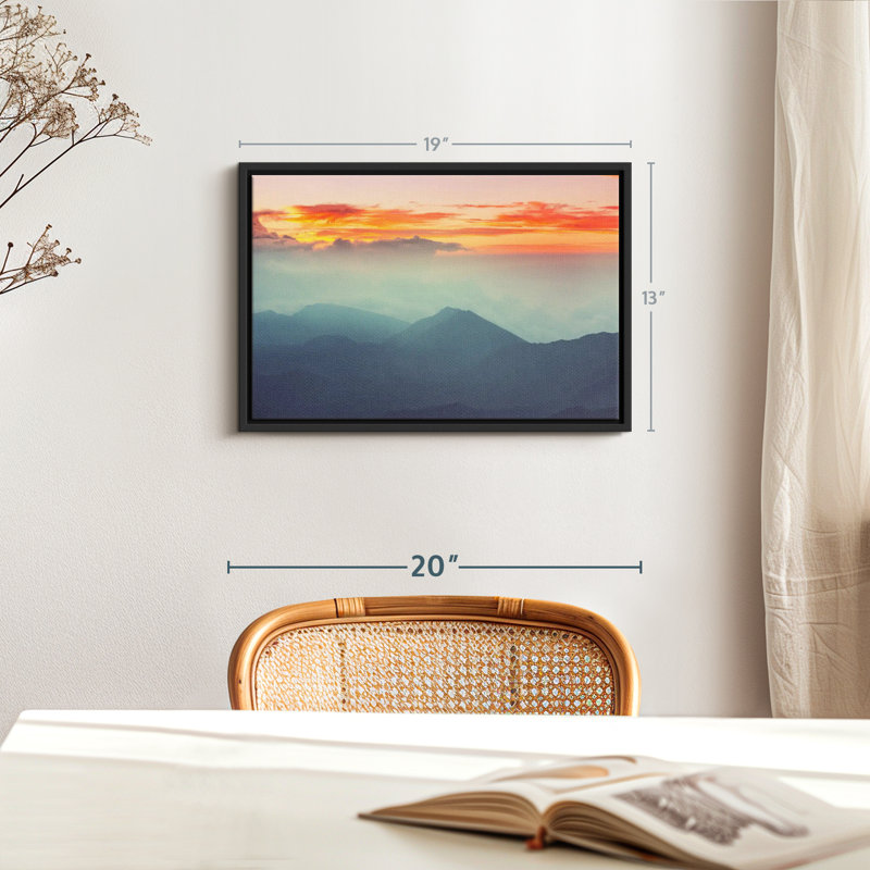 Nature "Art mural matin brumeux Haleakala", H 13 po x l 19 po