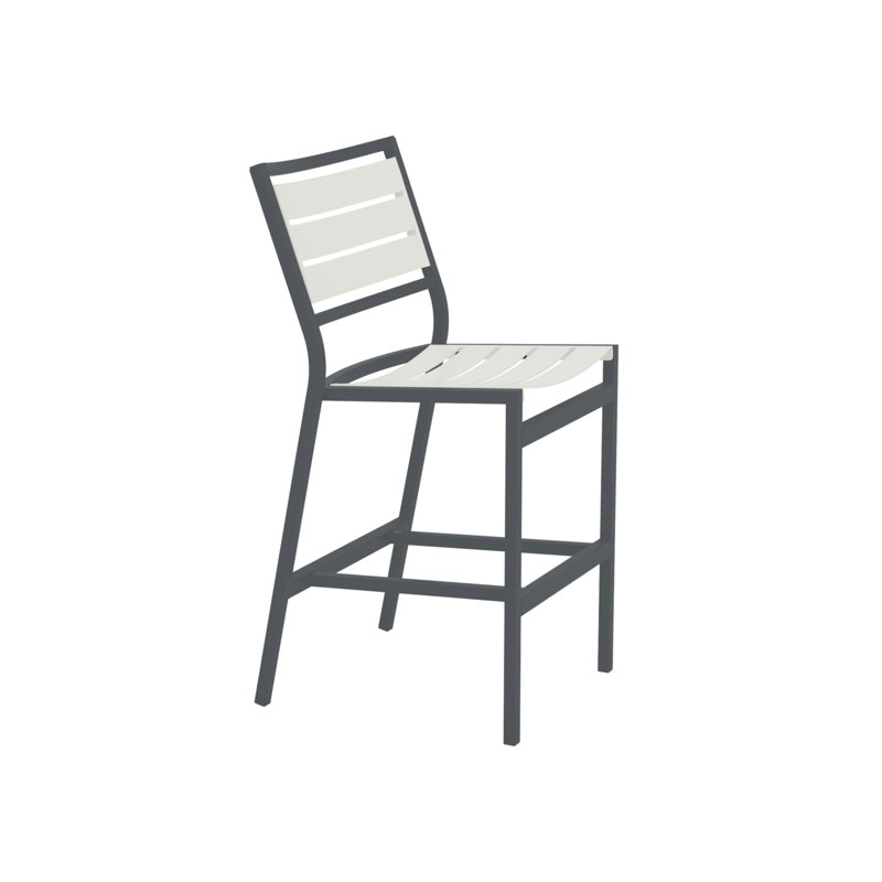 Tabouret de bar 28 po Cabana Club, Coquille, Graphite