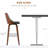 Homcom Bar Height Bar Stools, Pu Leather Swivel Barstools With Footrest And Tufted Back, Set Of 2