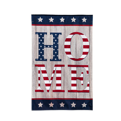 Drapeau de maison empilé 2 faces en polyester 44 x 28 po