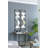 47.2"Metal Beaded Black Wall Mirror