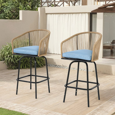 Outdoor Bar Stools Set Of 2 (Excluding The Table) by Dakota Fields
