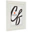 Cadre photo Craig Frames 40 x 60 cm, blanchi, style Potomac, moulure en bois de 6,35 cm, finition teintée, vitre en plexiglas et système d'accrochage inclus.-1377831037