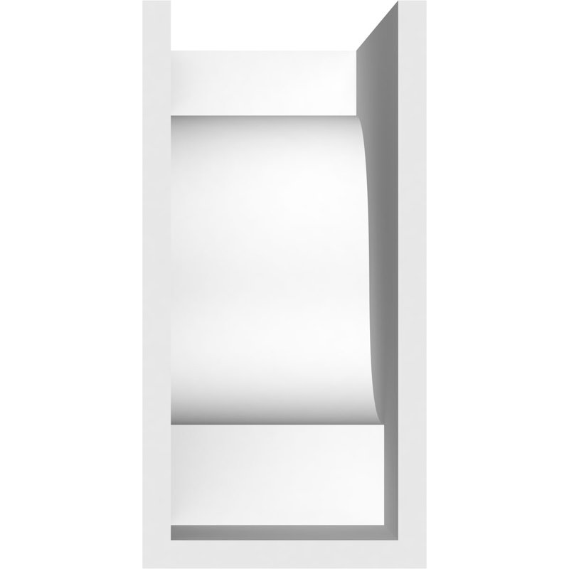 Queue de chevron standard en PVC de qualité architecturale Newport, H 10 po x l 5 po x P 12 po
