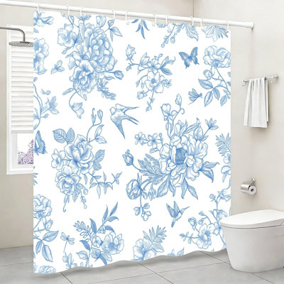 Vintage Sea Turtle Teal 72" x 72" Shower Curtain Bath Touch