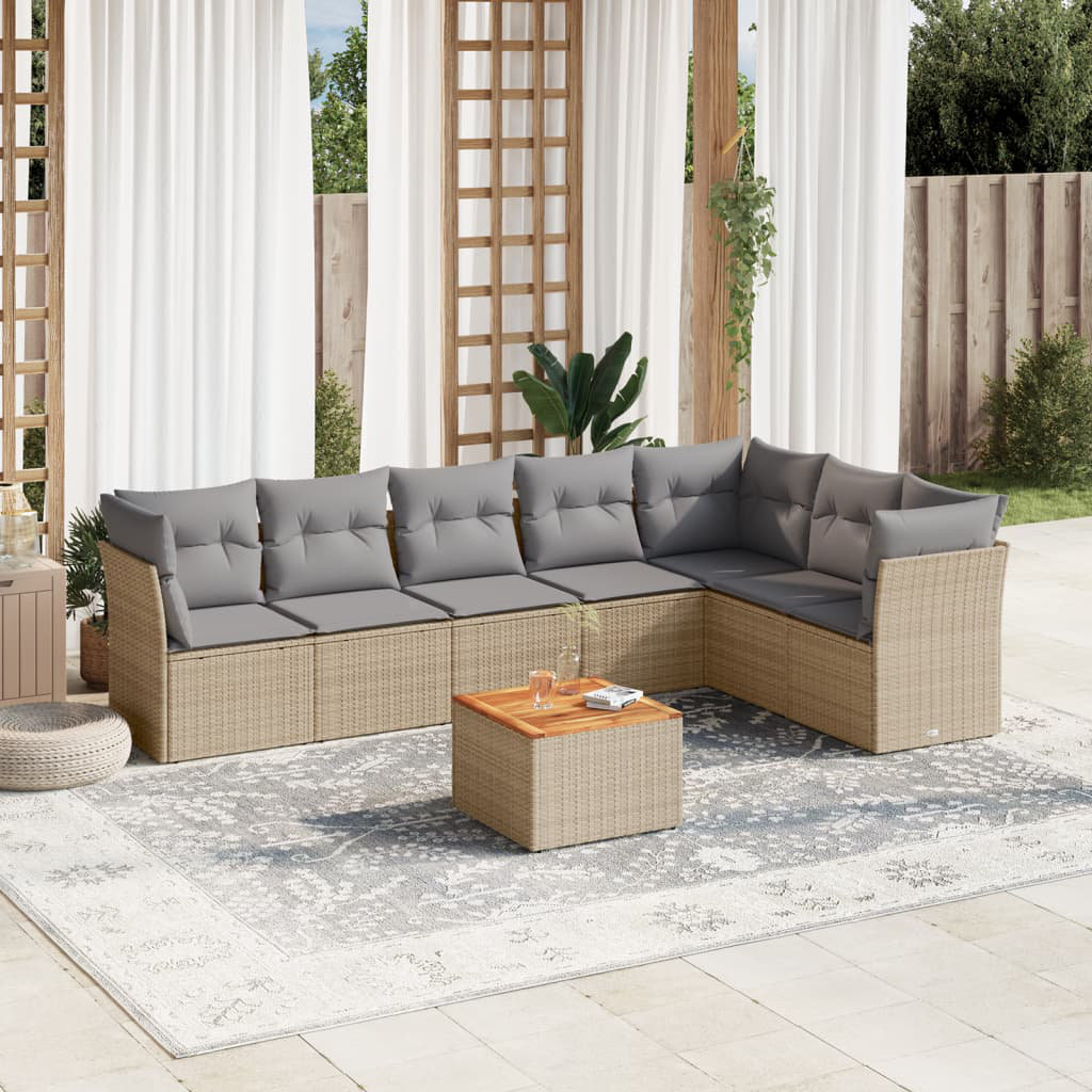 Gartensofa mit Kissen