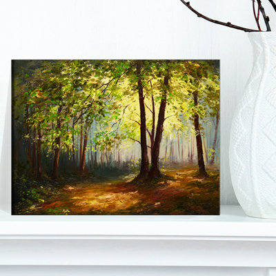 « summer forest landscape », reproduction d’art sur toile tendue