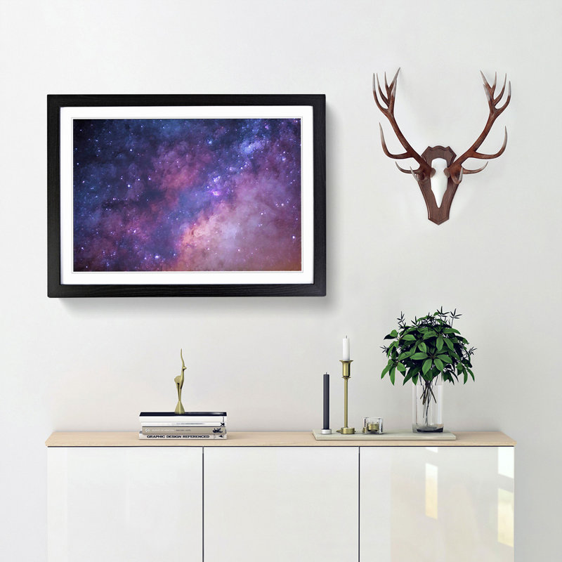 Universe in Abstract Vol.51 in Abstract - Picture Frame Graphic Art Print, 48cm H x 65cm W x 2cm D, Black Framed