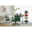 Chaise de bureau Green Velvet Criss Cross-1357129320