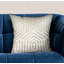 Coussin décoratif de luxe géométrique en velours Plutus céruléen-331268327-331268348-355093525