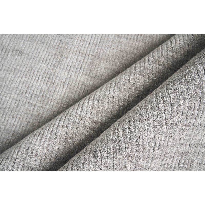 Robin Handmade Area Rug, Gray, Rectangle 2' x 3'