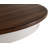 7-Piece Round Extendable Solid Wood Pedestal Dining Table Set In White & Brown With 18" Gear Driven Takeout Leaf