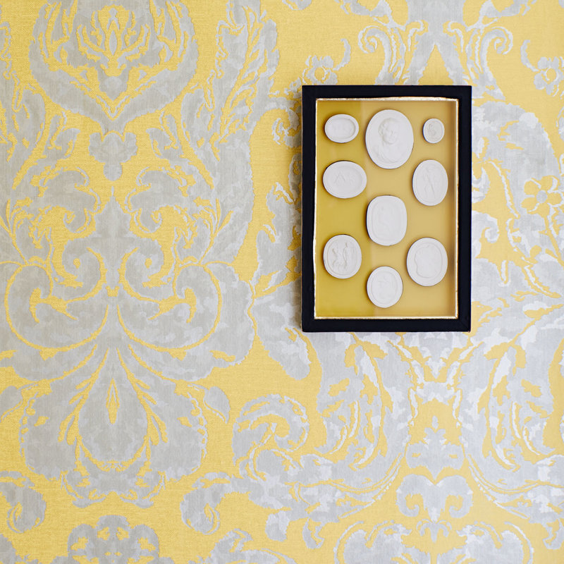 Brocatello Wallpaper, Mimosa