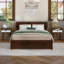 Lit plateforme en bois massif avec lit gigogne assorti Ause-1450992450-1450992449