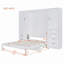 Lit escamotable Murphy avec placard, tiroirs et tablettes